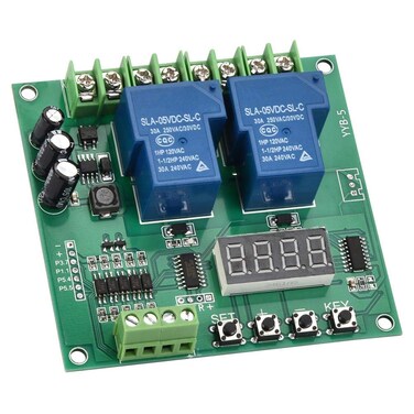 Hilitand YYB-5 12v 24v Forward/Reverse Motor Control Board Two Relay Timing Cycle Module