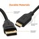 Basics Amazon DisplayPort to HDMI Cable - 10 Feet, 5-Pack