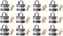 Master Lock 3KA-3210 1-1/2" Laminated Keyed Alike Padlocks - Quantity 12