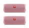 JBL Flip 5 Waterproof Portable Wireless Bluetooth Speaker Bundle - (Pair) Pink