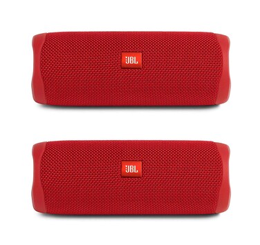 JBL Flip 5 Bundle, Red (Pack of 2)