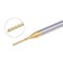 uxcell 10Pcs 1mm Titanium Coat Carbide End Mill Engraving Milling Cutter CNC Router Bits for PCB Machine, 1/8" Shank