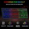 B BLUEFINGER RGB 87 Keys Gaming Keyboard and Backlit Mouse Combo,BlueFinger USB Wired Rainbow Keyboard,Gaming Keyboard Set for Laptop PC Computer Game and Work
