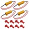LivTee 4Pcs 50W 6ohm Load Resistors - Fix LED Bulb Fast Hyper Flash Turn Signal Blink Error Code