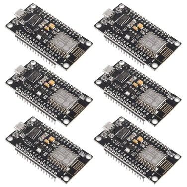 AiTrip 6pcs ESP8266 NodeMCU LUA CH340 ESP-12E WiFi Internet Development Board 4M Flash Serial Wireless Module for Arduino IDE/Micropython New Version