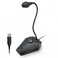 CMTECK Computer Microphone G006Plus USB Desktop Condenser PC Laptop Mic Volume Knob Mute Button with LED Indicators Compatible with Windows/Mac (Black with Knob)