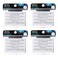 Ardell False Eyelashes Regular Medium Black 4 Pack