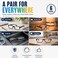 Boost Eyewear 6 Pack Reading Glasses, Traditional Black Frames, with Spring Loaded Hinges