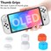 HEYSTOP Case for Nintendo Switch Dockable, Clear Protective Case Cover for Nintendo Switch and Joy-Con Controller with Switch Tempered Glass Screen Protector and Thumb Stick Caps