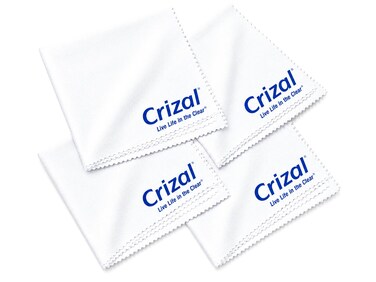 Crizal® Microfiber Eyeglass Cleaning Cloth – 4 Pack   Premium Lens Care