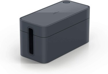 Durable CAVOLINE Cable Management Box S   Safely Store Power Blocks and Cables   Premium Flame Retardant Plastic   Small Box in Graphite