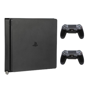 HumanCentric PS4 Slim Mount + 2 Controller Mounts Bundle - Wall or TV Back Mount (Patent Pending)