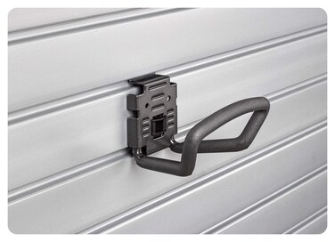 HandiWall 4" Loop Hook with Locking Bracket for Tool Storage on Slatwall Panels