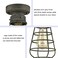TENGIANTS Rustic Ceiling Lights Metal Caged Mini Close to Ceiling Lamp with Unique Rust Finish