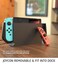 mumba Dockable TPU Grip Protective Cover Case for Nintendo Switch and Joy-Con Controller (Black)