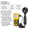 AOPUTTRIVER Pro HVAC Anemometer Handheld CFM Wind Speed Meter With Backlight Max/Avg/Min Functions for Measuring Air Velocity, Temperature and Flow - AP-856A