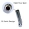 DPTOOL 14mm Magnetic Thin Walled Spark Plug Socket Universal Joint 3/8-Inch Drive 12 Point Swivel Socket Removal Tool 12pt 96L (14mm) Compatible with BMW Nissan