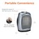 basics AmazonBasics 1500W Oscillating Ceramic Heater with Adjustable Thermostat, Silver
