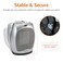 basics AmazonBasics 1500W Oscillating Ceramic Heater with Adjustable Thermostat, Silver
