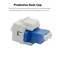 USHANLIN Fiber Cable Coupler 5 Pack Blue