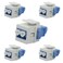 USHANLIN Fiber Cable Coupler 5 Pack Blue