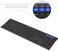 Arteck Universal Bluetooth Keyboard Multi-Device Stainless Steel Full Size Wireless Keyboard for Windows, iOS, Android, Computer Desktop Laptop Surface Tablet Smartphone Built in Rechargeable Battery