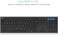 Arteck Universal Bluetooth Keyboard Multi-Device Stainless Steel Full Size Wireless Keyboard for Windows, iOS, Android, Computer Desktop Laptop Surface Tablet Smartphone Built in Rechargeable Battery