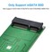 ELUTENG mSATA Adapter mSATA to USB 3.0 Adapter USB mSATA SSD Reader 50mm Mini SATA Converter as Portable Flash Drive External Hard Drive (No Cable Needed)