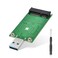 ELUTENG mSATA Adapter mSATA to USB 3.0 Adapter USB mSATA SSD Reader 50mm Mini SATA Converter as Portable Flash Drive External Hard Drive (No Cable Needed)