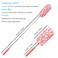 Tonmp 4 Pcs Microfiber Duster, Microfiber Hand Duster Washable Microfibre Cleaning Tool Extendable Dusters for Cleaning Office, Car, Computer, Air Condition, Washable Duster