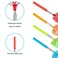 Tonmp 4 Pcs Microfiber Duster, Microfiber Hand Duster Washable Microfibre Cleaning Tool Extendable Dusters for Cleaning Office, Car, Computer, Air Condition, Washable Duster