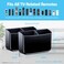 TotalMount Hole-Free Remote Holders – Eliminate Need to Drill Holes in Your Wall (For 2 or 3 Remote Controls – Black – Quantity 2)