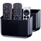 TotalMount Hole-Free Remote Holders – Eliminate Need to Drill Holes in Your Wall (For 2 or 3 Remote Controls – Black – Quantity 2)