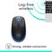 Logitech Wireless Mouse M190,Full Size Ambidextrous Curve Design,18-Month Battery with Power Saving Mode, USB Receiver,Precise Cursor Control and Scrolling,Wide Scroll Wheel,Scooped Buttons-Black/Blue