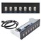 fosa Front Panel Optical Drive, Front Panel USB Hub USB2.0 7-Port   9pin   Data Transmission Without Loss for 5.25 'Computer Box