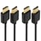 Cmple - 2 Pack High Speed HDMI Cable, 10 ft, 4k@60Hz, Ultra Thin, ARC, 3D, Flexible