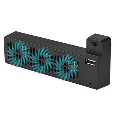 Sanpyl Portable USB External Cooling Fan for Xbox ONE X Game Console, Side Mounted Cooling Fans Replacement Part Kit