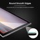 OMOTON [3-Pack Screen Protector for Surface Pro 7 Plus 7 6 5 4 [12.3 Inch] - Tempered Glass/Guide Frame/Scratch Resistant (NOT for Surface Pro 8)