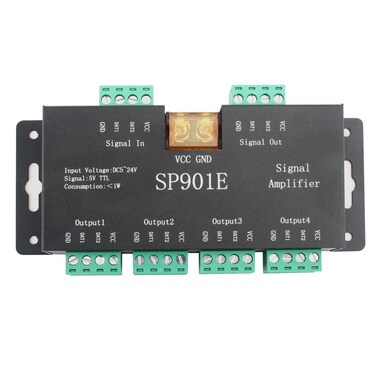 RGBZONE SP901E Pixel Strip Amplifier Signal Data SPI Repeater Controller