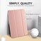 Moko Smart Case for iPad 9th/ 8th/ 7th Generation Case 10.2 Inch, Rose Gold