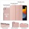 Moko Smart Case for iPad 9th/ 8th/ 7th Generation Case 10.2 Inch, Rose Gold