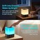 Gallstep Bluetooth Speaker with Alarm Clock, Touch Sensor Bedside Lamp, Night Lights