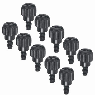 SGTKJSJS 10 x Computer Case Thumbscrews (6-32 Thread) PC Computer Case Fastener Thumb Screwsfor Cover/Power Supply/PCI Slots/Hard Drives