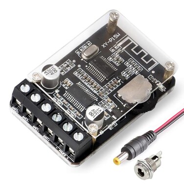 DAMGOO Audio Amplifier Board with Bluetooth 5.0, 10W 15W 20W 2.0 Dual Channel Stereo Wireless Mini Amp Module with Protective Shell