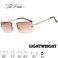 The Fresh Minimalist Small Rectangular Sunglasses Clear Eyewear - Exquisite Packaging