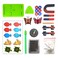 EUDAX Labs Junior Science N/S Magnet Set for Education Science Experiment Tools Icluding Bar/Ring/Horseshoe/Compass Magnets