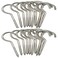 Axe Sickle 3 Inch Heavy Duty Large Screw Hook Ceiling Hook Cup Hook Silver 20 Pcs