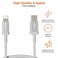 Basics Amazon Nylon Braided USB-C to Lightning Cable, MFi Certified iPhone Charger - Silver, 6-Foot