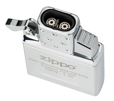 Zippo butane lighter insert double torch, silver, one size, 65827