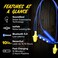 Plugfones (Wireless Bluetooth Earplug-Earbuds) - Basic Pro Wireless Bluetooth in-Ear Earplug Earbuds - Noise Reduction Headphones with Noise Isolating Mic and Controls (Blue & Yellow)